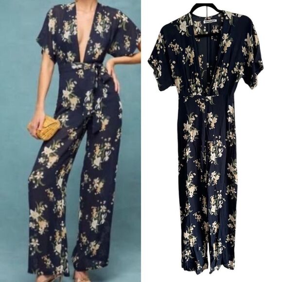 Reformation Lemongrass Jumpsuit in Yolanda - Picture 1 of 6